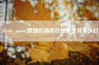 通许我国的消防日是多少月多少日