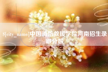 通许中国消防救援学院河南招生录取分数