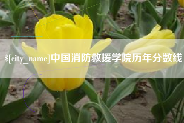 通许中国消防救援学院历年分数线