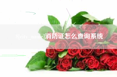 通许消防证怎么查询系统