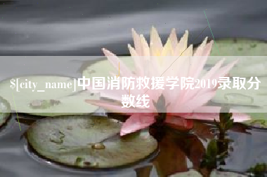 通许中国消防救援学院2019录取分数线