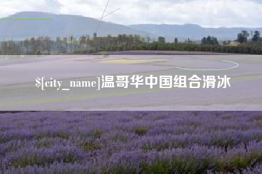 通许温哥华中国组合滑冰