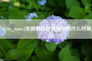 通许全国消防日是每年的什么时候