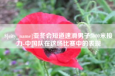 通许亚冬会短道速滑男子5000米接力-中国队在这场比赛中的表现