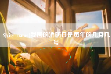 通许我国的消防日是每年的几月几号