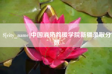 通许中国消防救援学院新疆录取分数