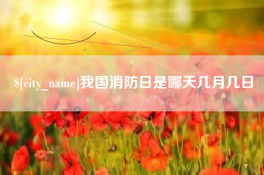 通许我国消防日是哪天几月几日