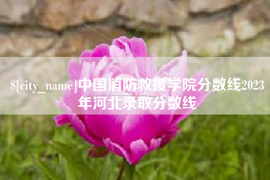 通许中国消防救援学院分数线2023年河北录取分数线