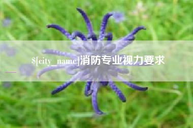 通许消防专业视力要求
