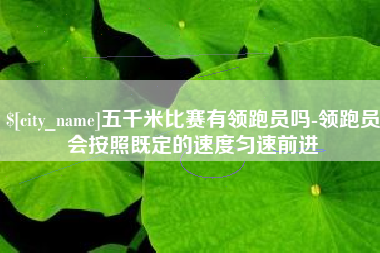 通许五千米比赛有领跑员吗-领跑员会按照既定的速度匀速前进