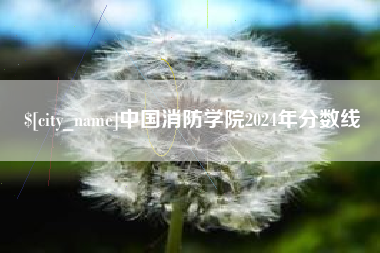 通许中国消防学院2024年分数线