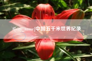 通许中国五千米世界纪录