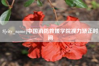 通许中国消防救援学院视力矫正时间