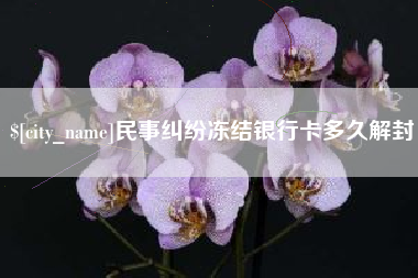 通许民事纠纷冻结银行卡多久解封