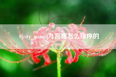 通许九宫格怎么排序的