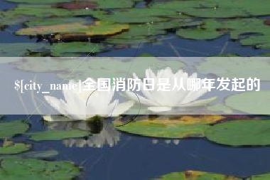 通许全国消防日是从哪年发起的
