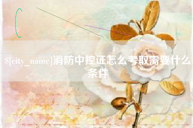 通许消防中控证怎么考取需要什么条件