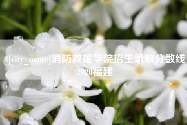 通许消防救援学院招生录取分数线2020福建