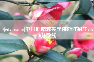 通许中国消防救援学院浙江招生2020分数线